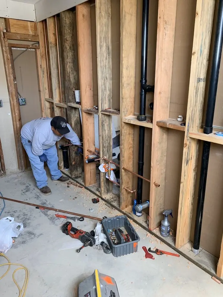 Commercial rough-in plumbing for Gas Line Repair in Brookside Park